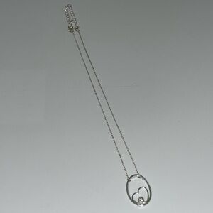 Avon Silver Heart Necklace